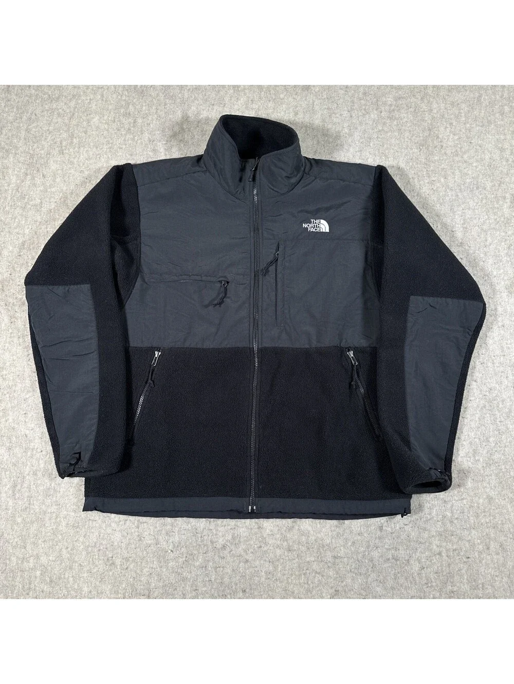 The North Face Jacket Men’s Large Black Denali Full Zip Polartec Fleece Hiking